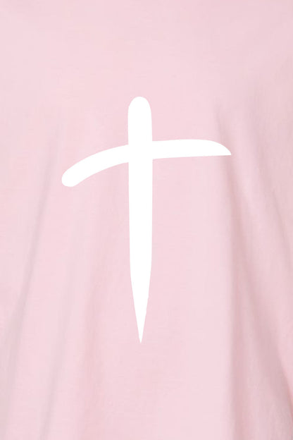 Cross Unisex Garment-Dyed T-Shirt - Christian Faith Religious Tee Gift