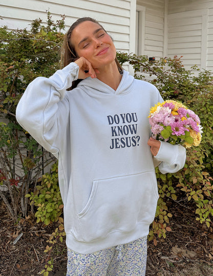 Do You Know Jesus Unisex Hoodie - John 3:16 Christian Sweatshirt Gift