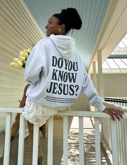 Do You Know Jesus Unisex Hoodie - John 3:16 Christian Sweatshirt Gift
