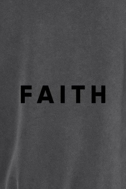 Faith Unisex Pigment-Dyed Hoodie - Christian Sweatshirt Gift for Believers