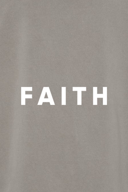 Faith Unisex Pigment-Dyed Hoodie - Christian Sweatshirt Gift for Believers