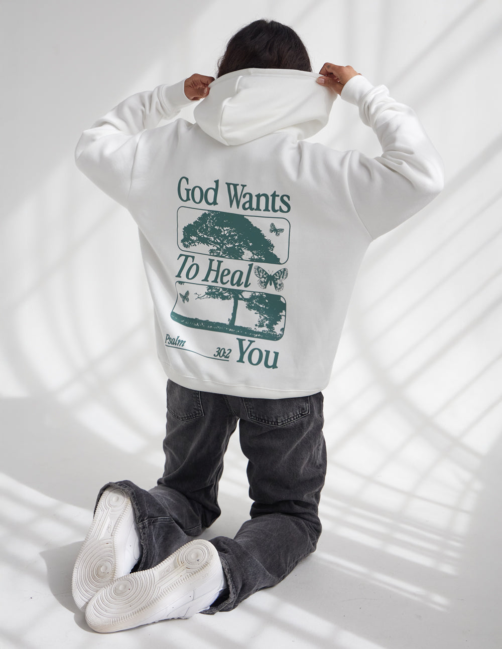 God Heals Unisex Hoodie - Psalm 30:2 Christian Sweatshirt Gift