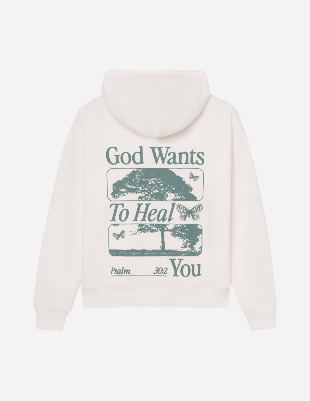 God Heals Unisex Hoodie - Psalm 30:2 Christian Sweatshirt Gift
