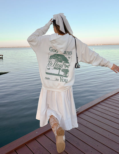 God Heals Unisex Hoodie - Psalm 30:2 Christian Sweatshirt Gift