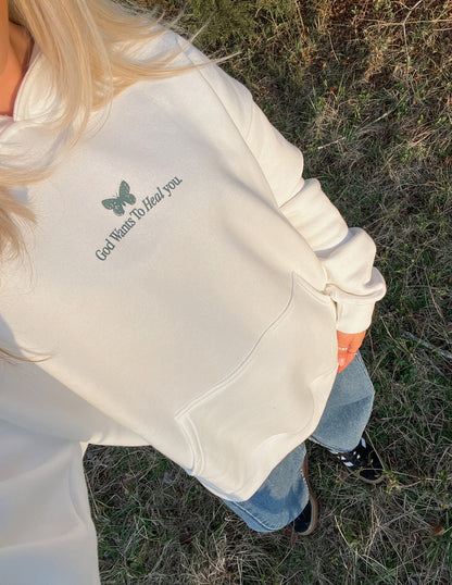 God Heals Unisex Hoodie - Psalm 30:2 Christian Sweatshirt Gift