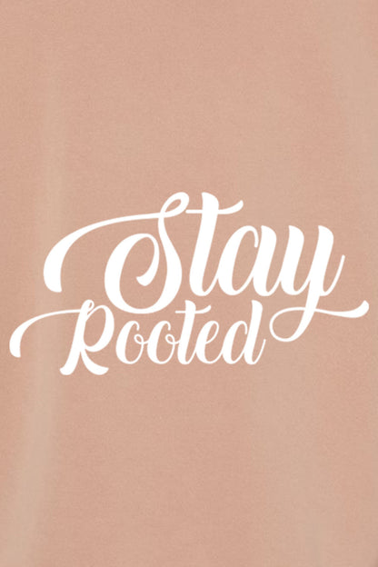 Stay Rooted Unisex Pigment-Dyed Hoodie - Christian Faith Sweatshirt Gift
