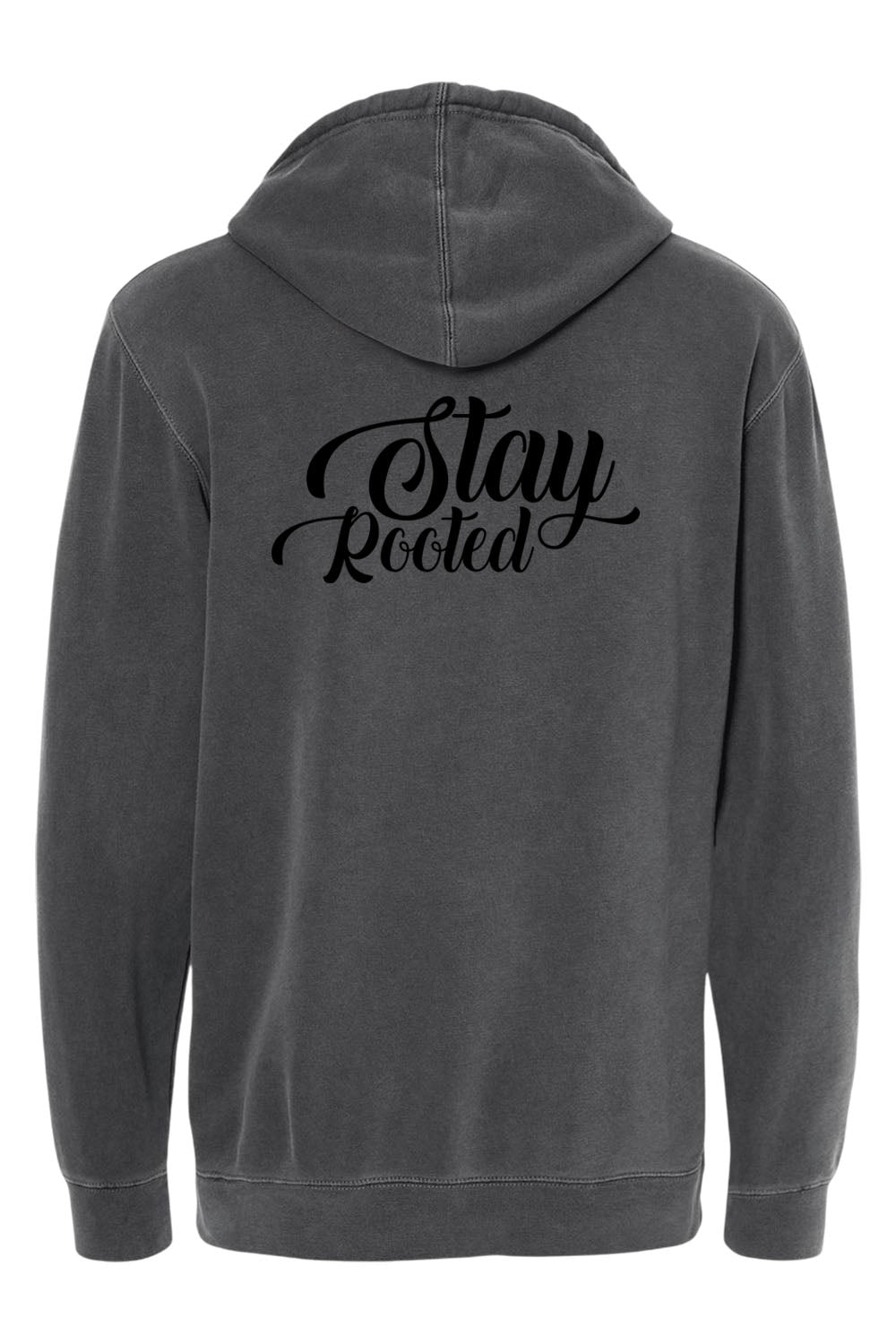 Stay Rooted Unisex Pigment-Dyed Hoodie - Christian Faith Sweatshirt Gift
