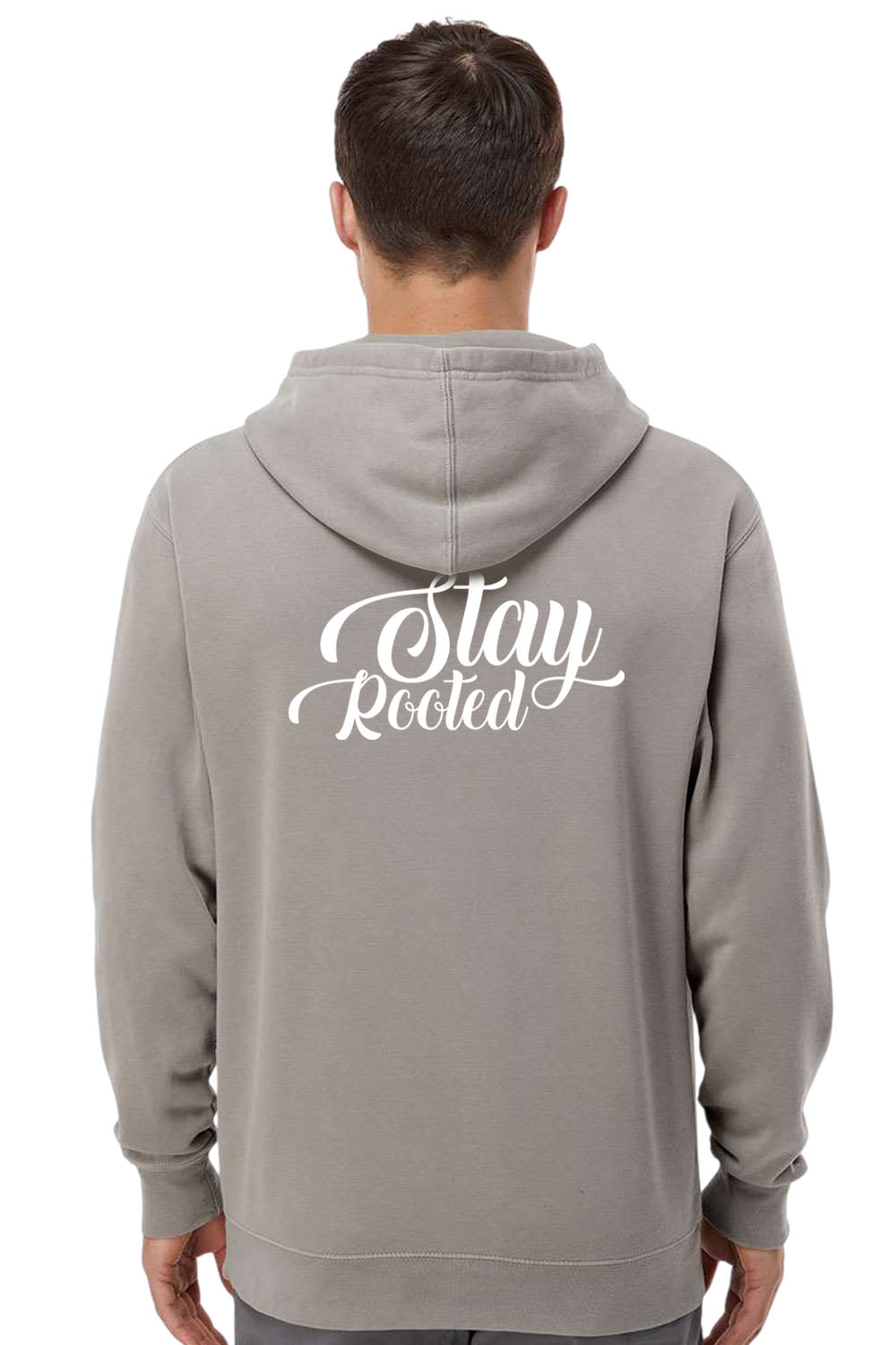 Stay Rooted Unisex Pigment-Dyed Hoodie - Christian Faith Sweatshirt Gift