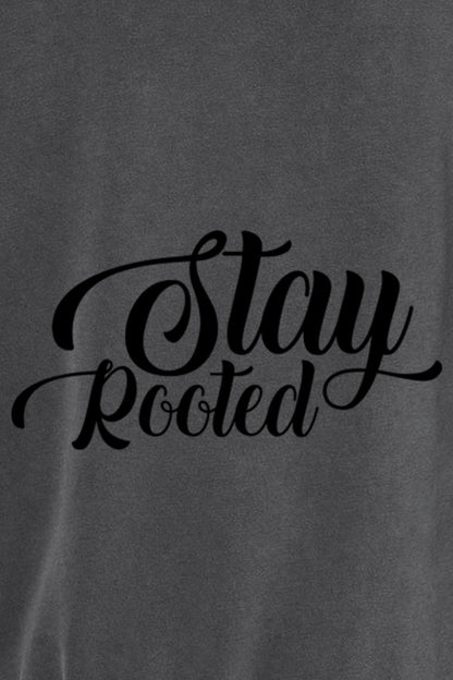 Stay Rooted Unisex Pigment-Dyed Hoodie - Christian Faith Sweatshirt Gift