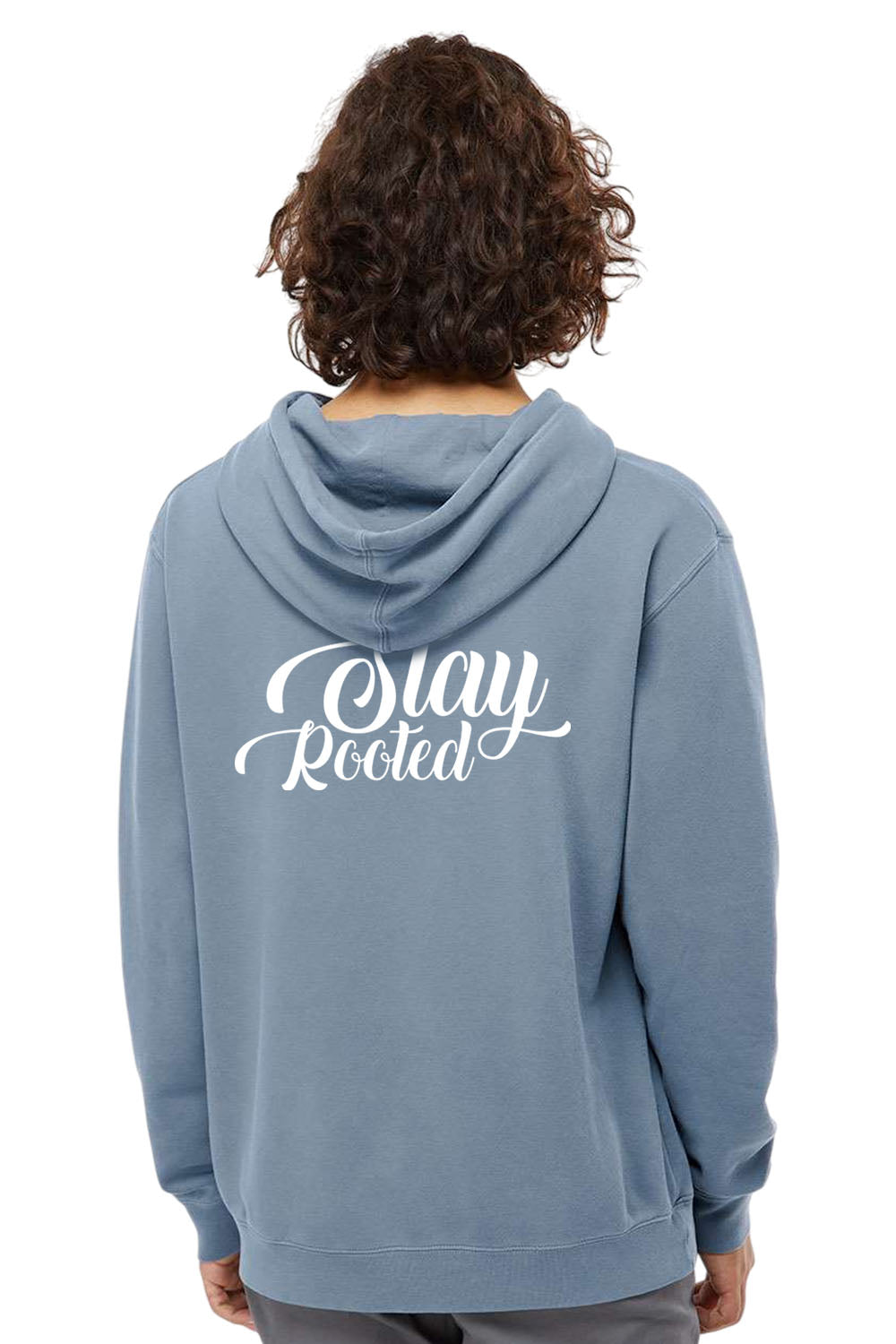 Stay Rooted Unisex Pigment-Dyed Hoodie - Christian Faith Sweatshirt Gift