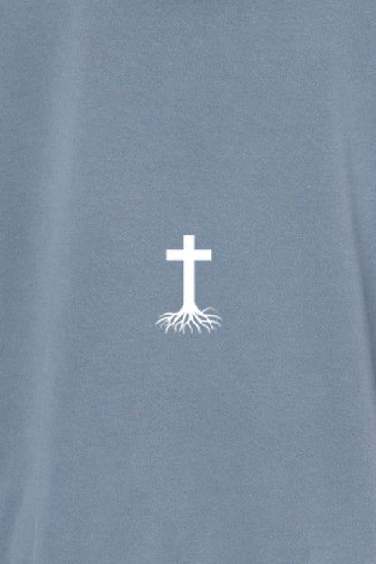 Stay Rooted Unisex Pigment-Dyed Hoodie - Christian Faith Sweatshirt Gift