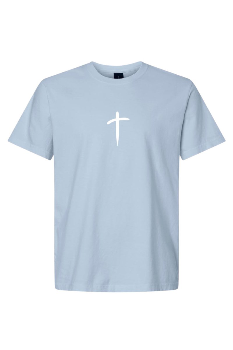 Cross Unisex Garment-Dyed T-Shirt - Christian Faith Religious Tee Gift