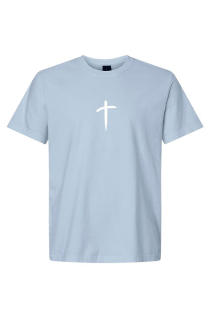Cross Unisex Garment-Dyed T-Shirt - Christian Faith Religious Tee Gift