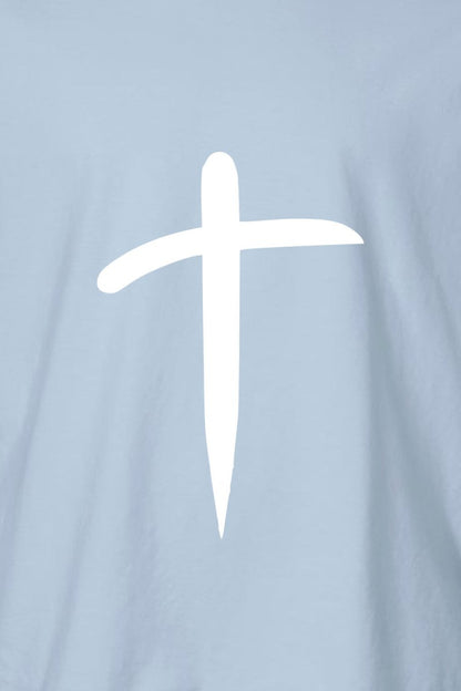 Cross Unisex Garment-Dyed T-Shirt - Christian Faith Religious Tee Gift