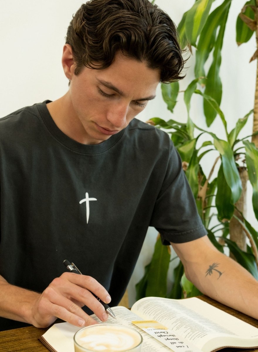 Cross Unisex Garment-Dyed T-Shirt - Christian Faith Religious Tee Gift