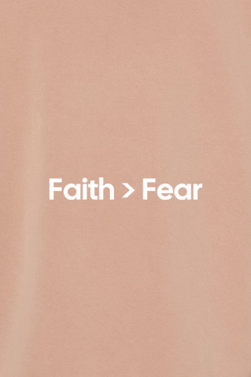 Faith Over Fear Unisex Pigment-Dyed Hoodie - Christian Sweatshirt Gift
