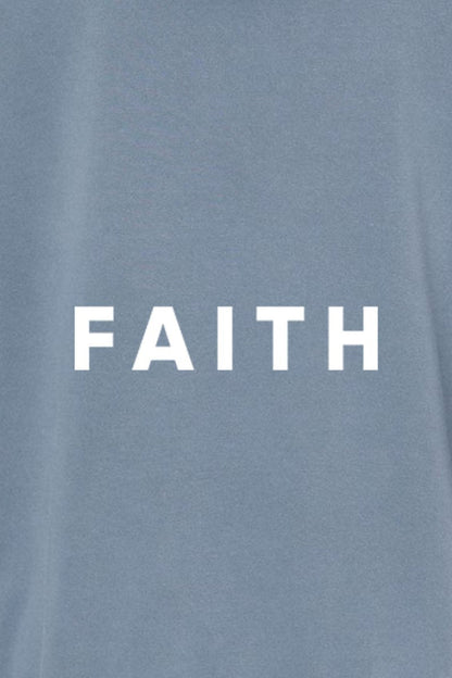 Faith Unisex Pigment-Dyed Hoodie - Christian Sweatshirt Gift for Believers