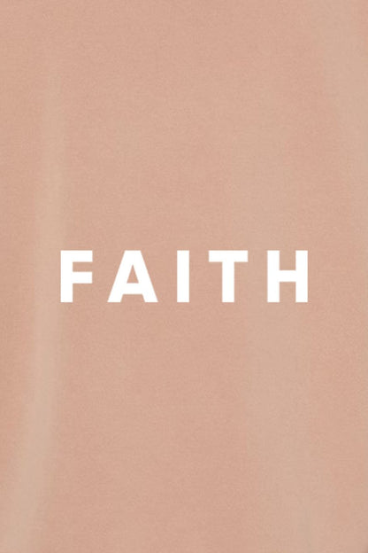 Faith Unisex Pigment-Dyed Hoodie - Christian Sweatshirt Gift for Believers