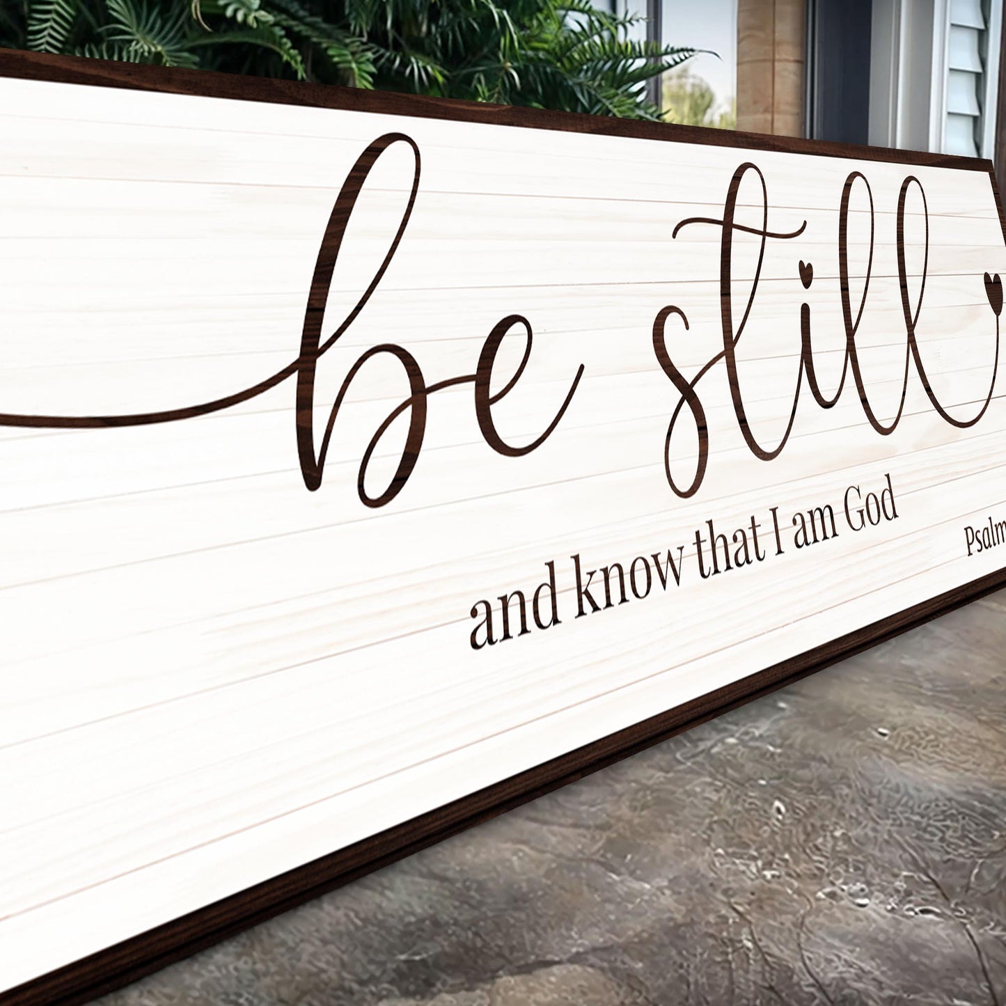 Be Still And Know That I Am God Canvas - Christian Faith Wall Art Sign Decor