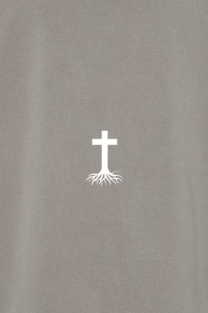 Stay Rooted Unisex Pigment-Dyed Hoodie - Christian Faith Sweatshirt Gift