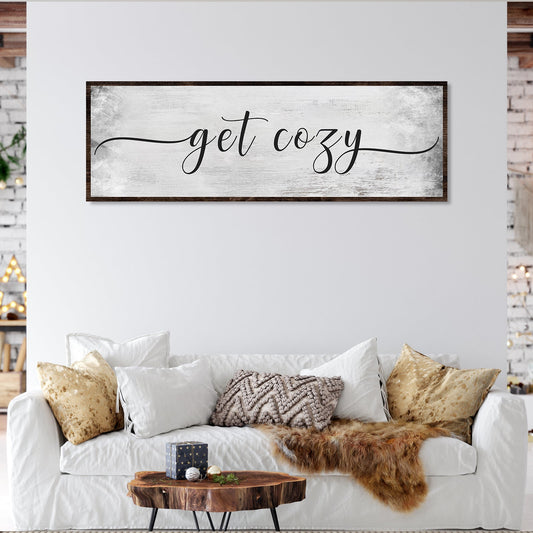 Get Cozy Canvas Wall Art | Hygge Home Aesthetic Decor