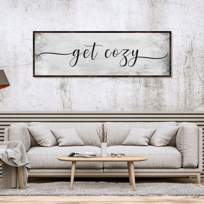 Get Cozy Canvas Wall Art | Hygge Home Aesthetic Decor